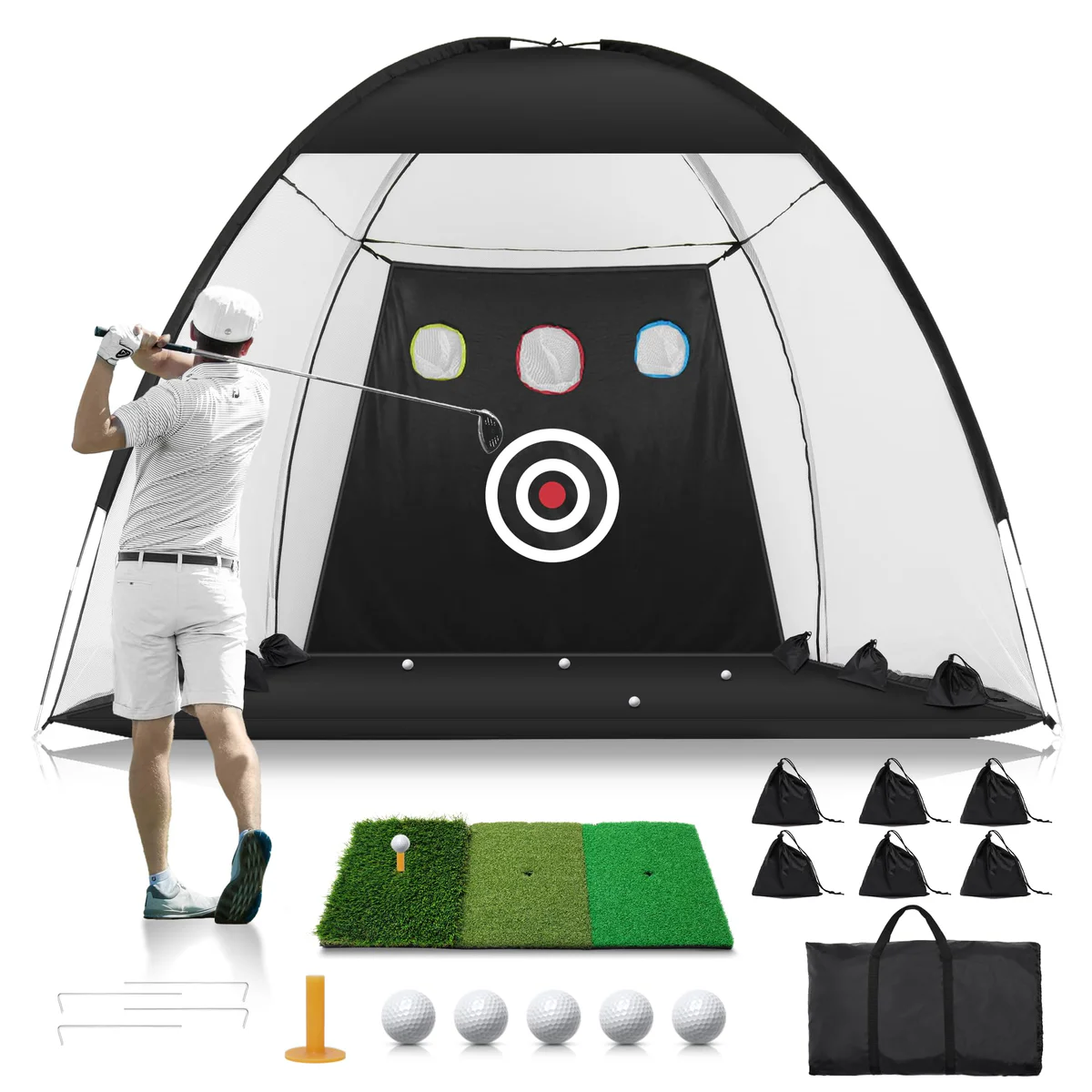 KOPUWS Golf Hitting Net Practice Training Aid