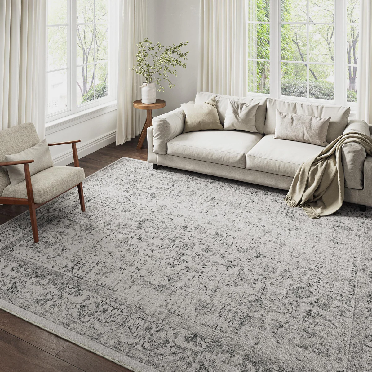 PureCozy Medallion Area Rug