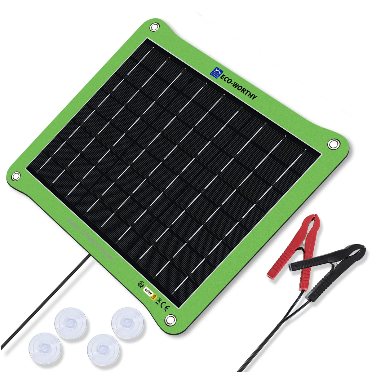 ECO-WORTHY Solar Battery Charger & Maintainer 12V