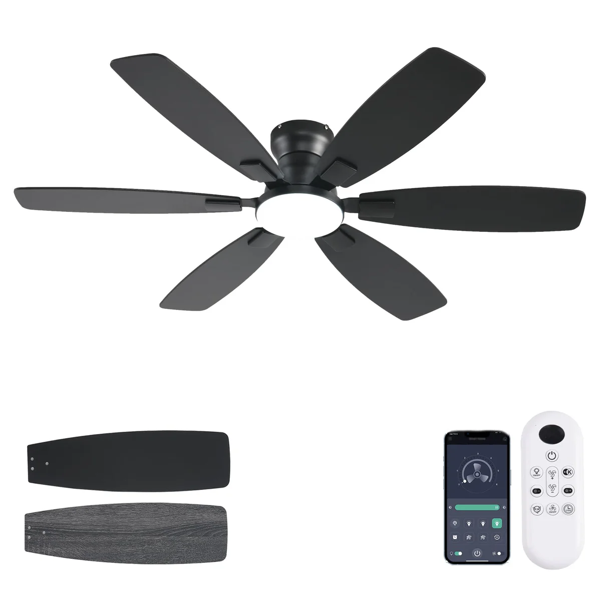 Ayaoty Ceiling Fan With Light