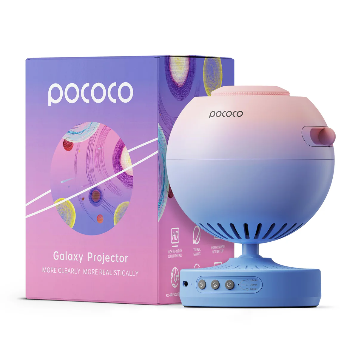 POCOCO Galaxy Star Projector Night Light