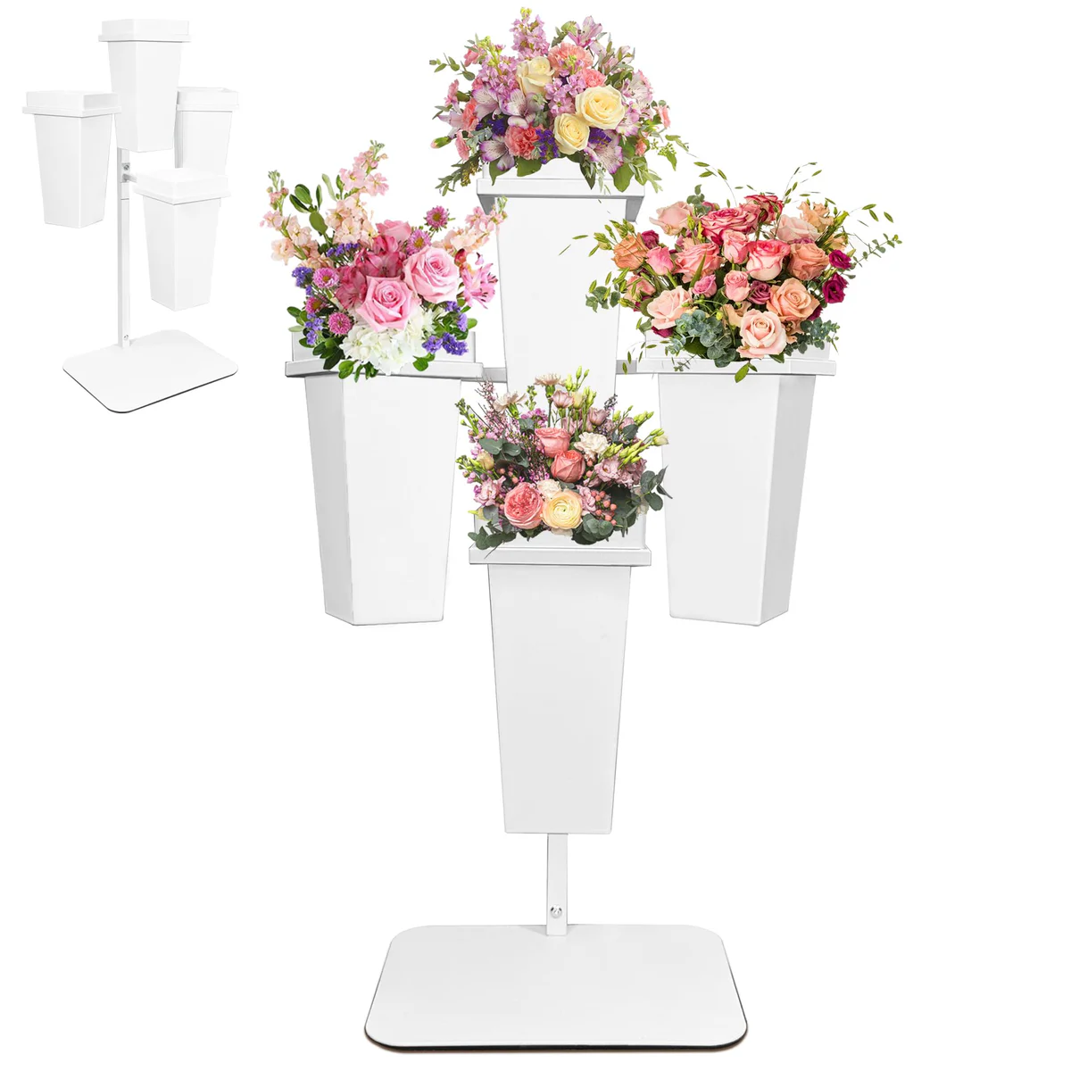 PROLEE Metal Plant Stand Flower Display Shelf