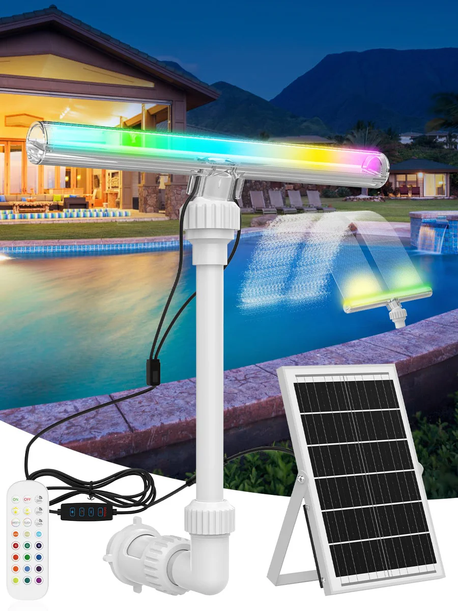 ANTEQI Solar Powered Pool Fountain
