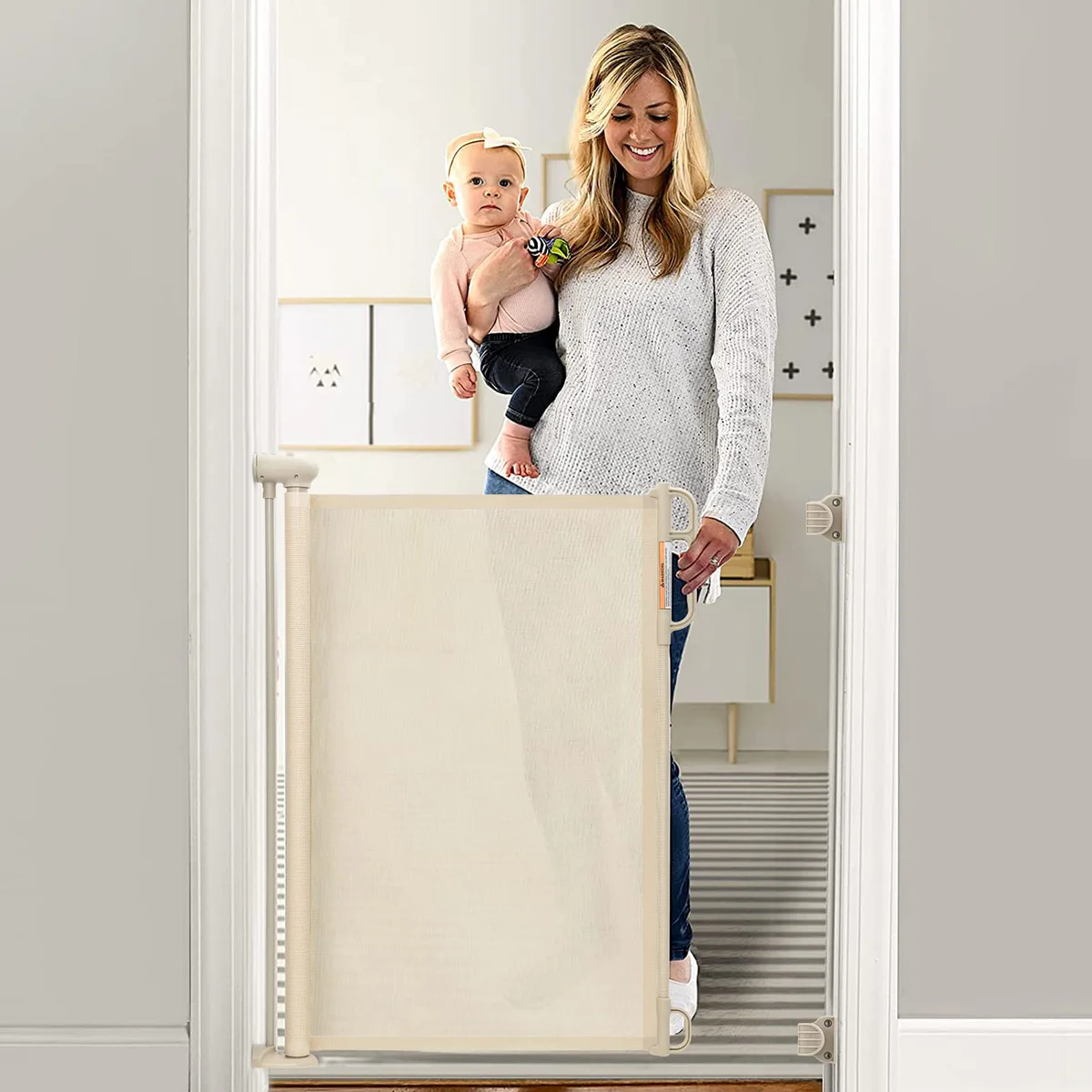 Momcozy Baby Gate Extra Wide Retractable 