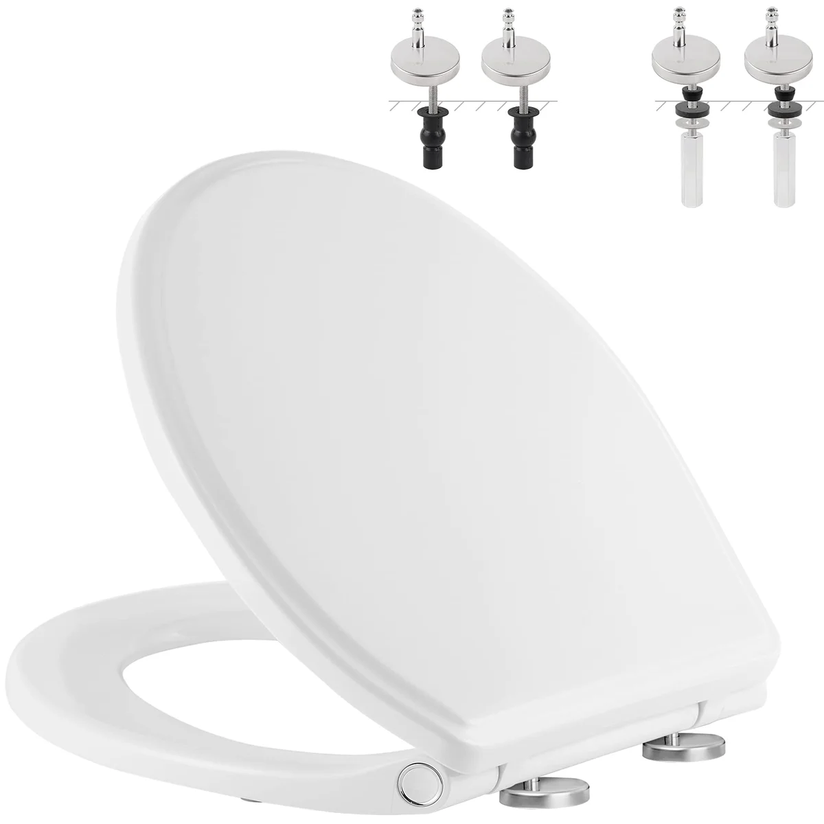 Hibbent Elongated Soft Close Toilet Seat
