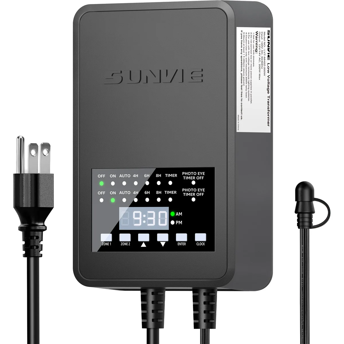 SUNVIE 300W Low Voltage Landscape Lighting Transformer