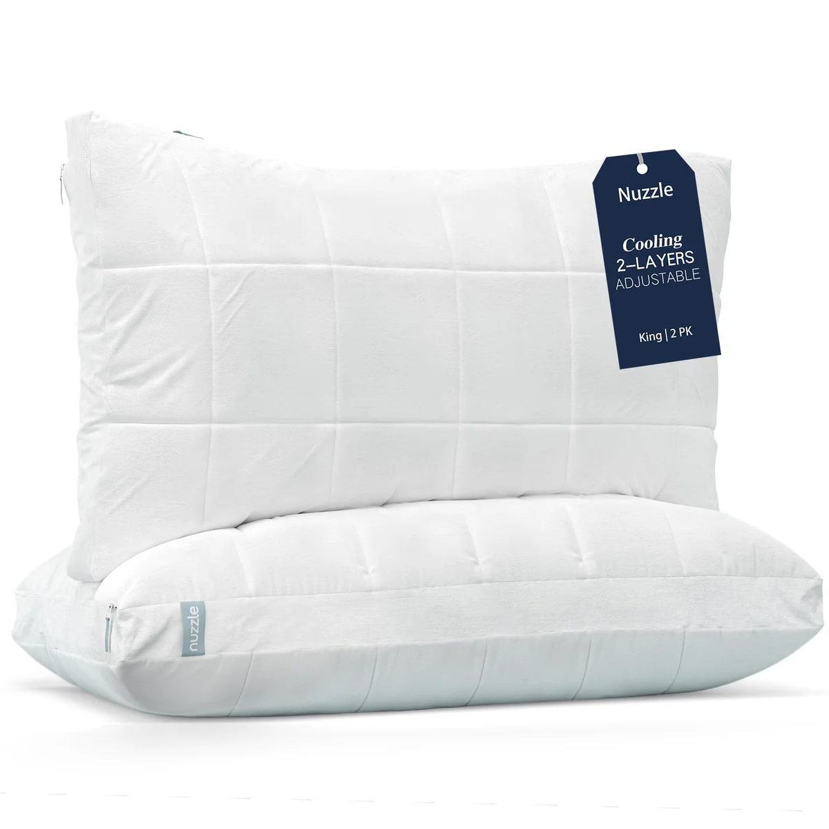 Nuzzle Cooling Adjustable Loft Pillow