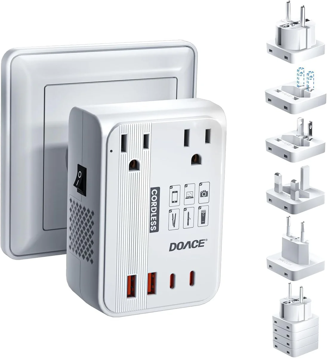 DOACE Step Down Voltage Converter 220V to 110V