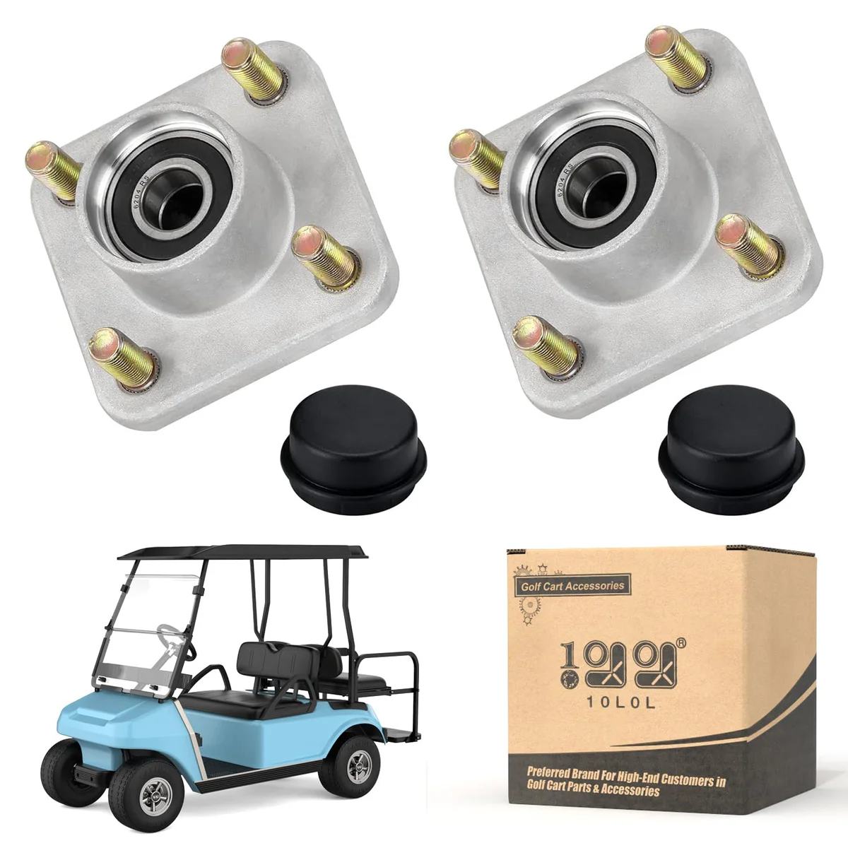 10L0L Golf Cart Front Wheel Hub Assembly Replacement