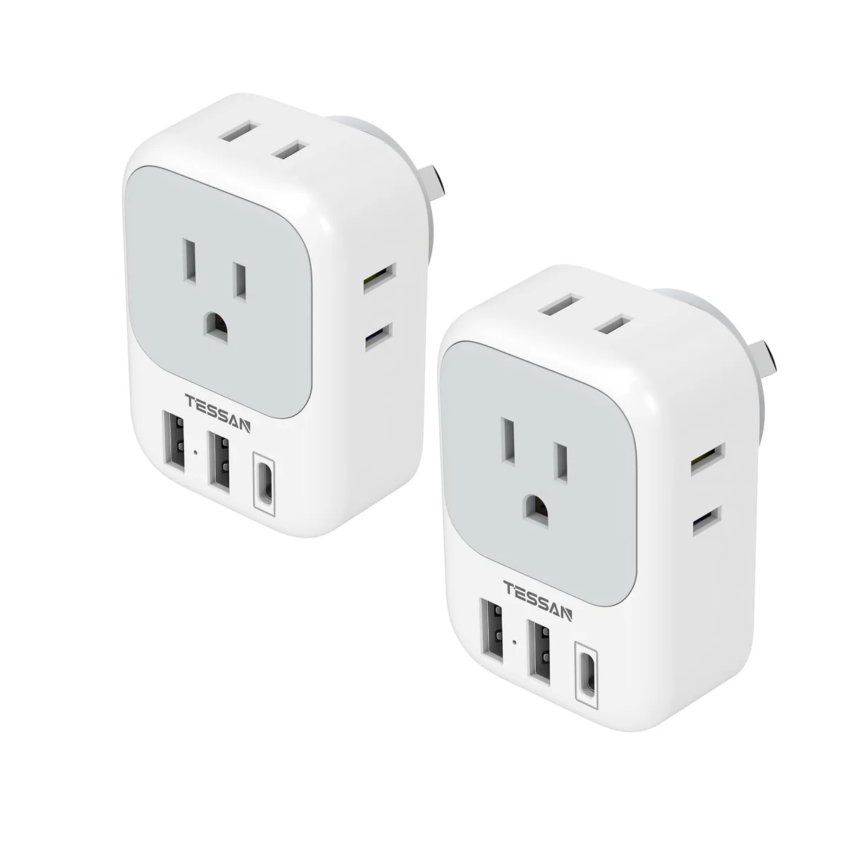 TESSAN Australia Plug Adapter Travel Power