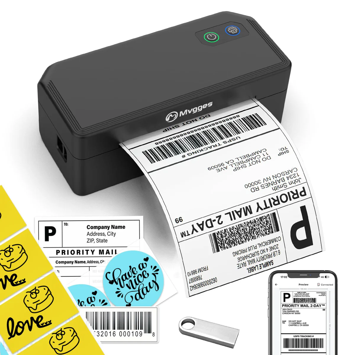 Mvgges Bluetooth Thermal Label Maker
