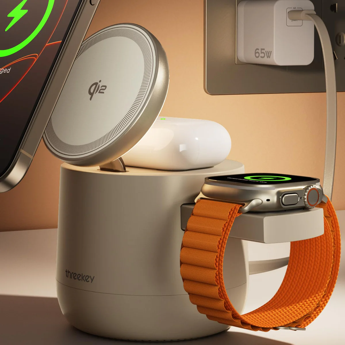 THREEKEY Wireless Charging Station