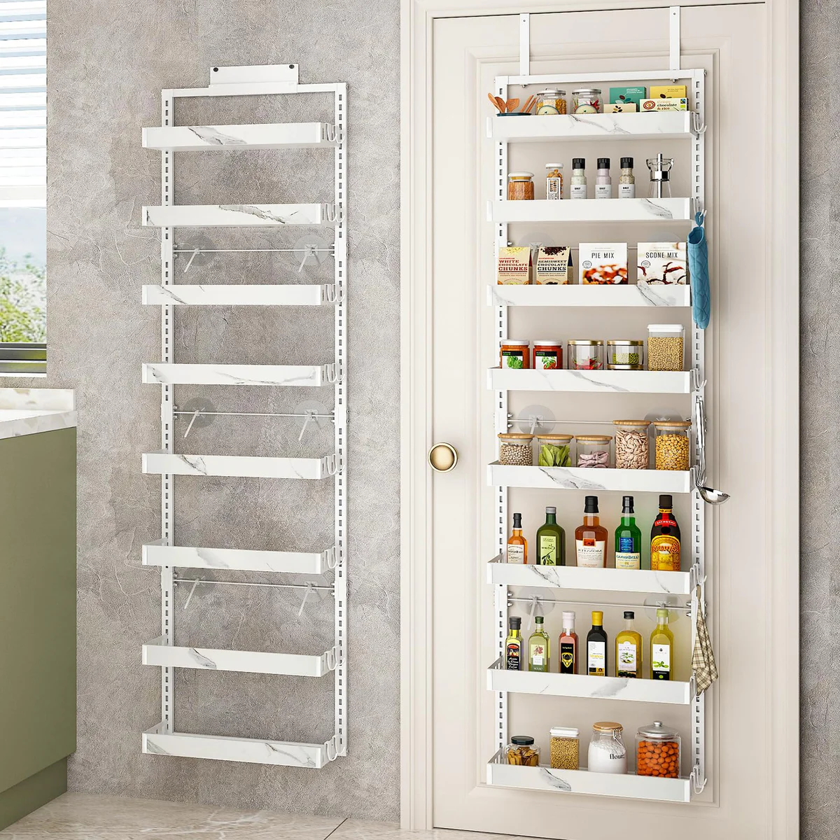 bukfen Over-the-Door Hanging Pantry Organizer