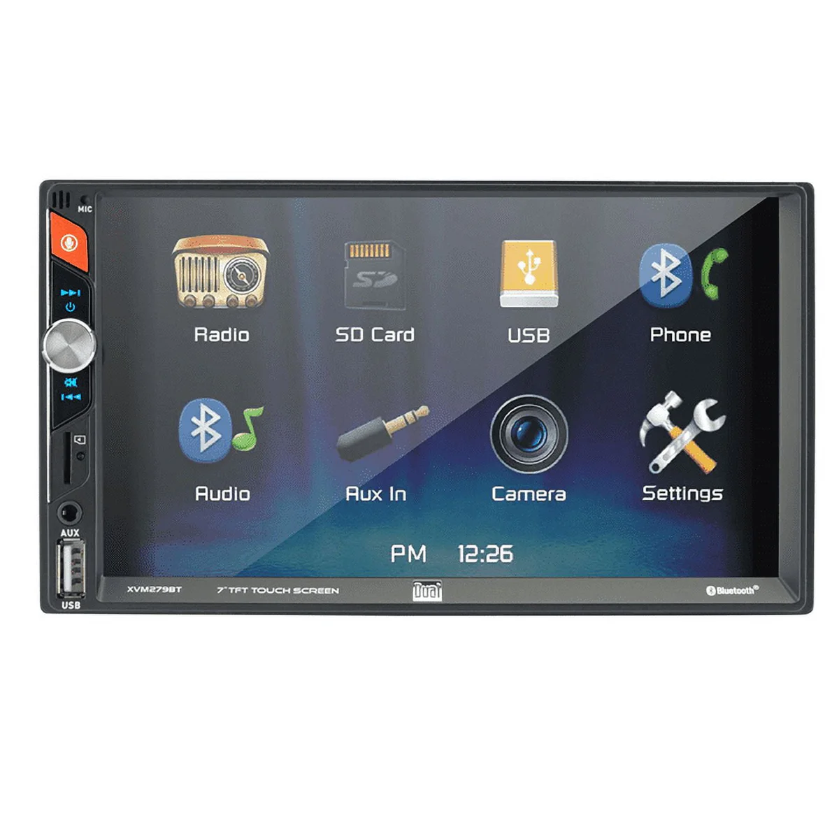 Dual Electronics 7-inch Touchscreen Car Stereo Receiver