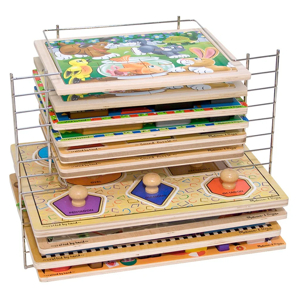 Melissa and Doug Kids' Deluxe Wire Puzzle Rack