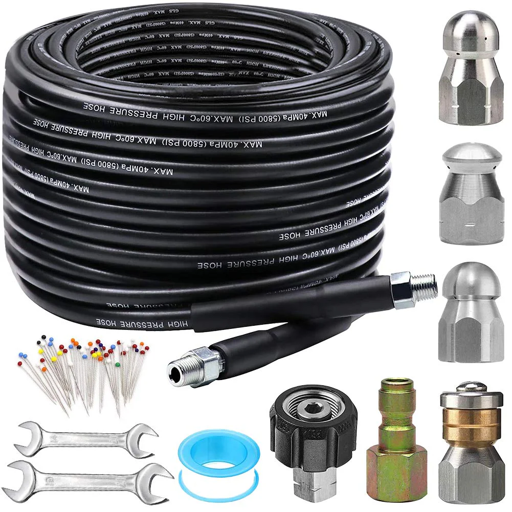 ZOFINE Sewer Jetter Kit Drain Cleaning Hose