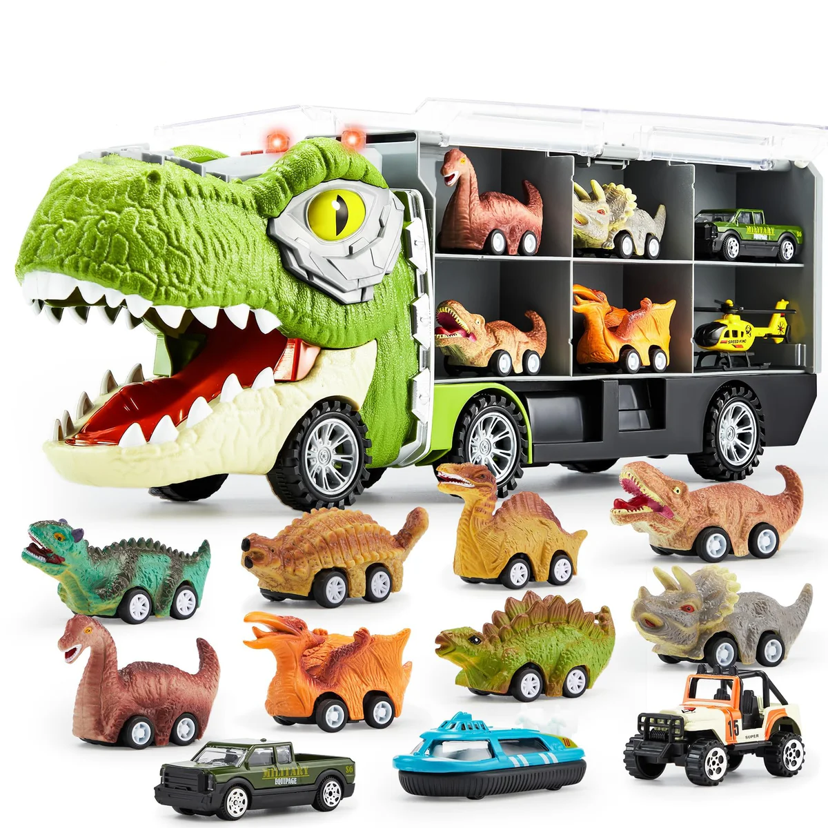JOYIN Dinosaur Truck Playset