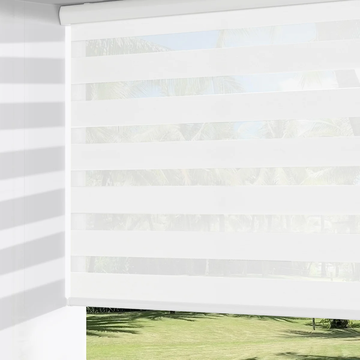 ChrisDowa Cordless Zebra Blinds 