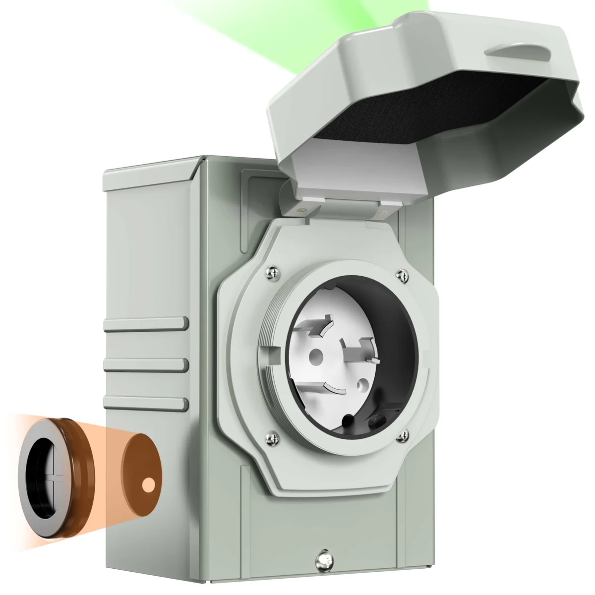 CircleCord Generator Power Inlet Box 30 Amp