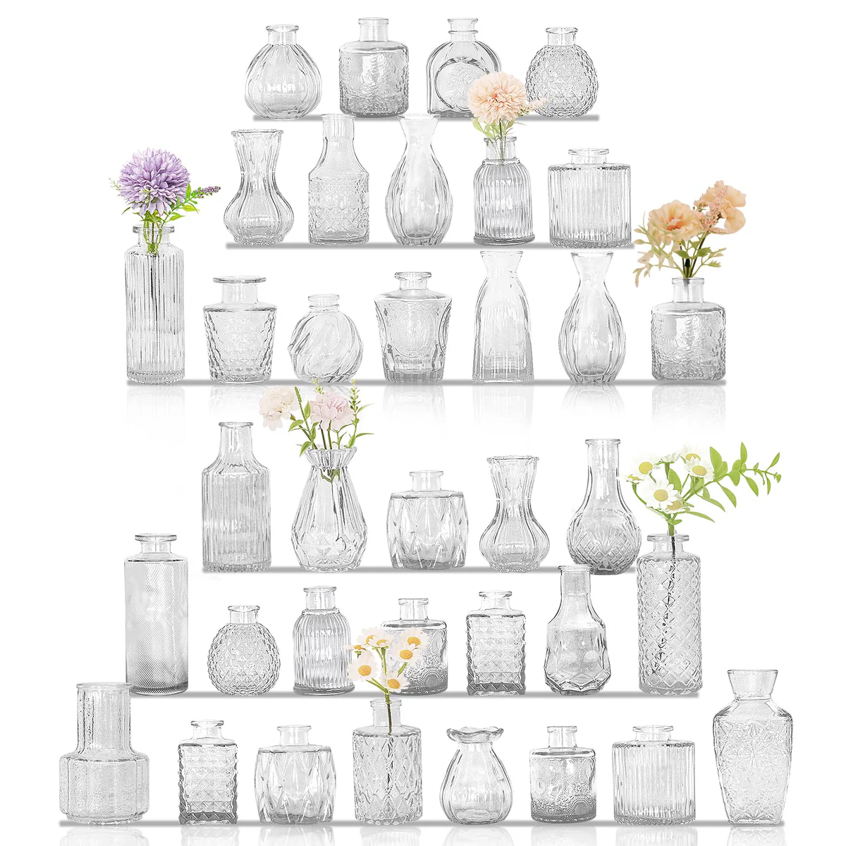 JALANCY Modern Ceramic Flower Vases Set