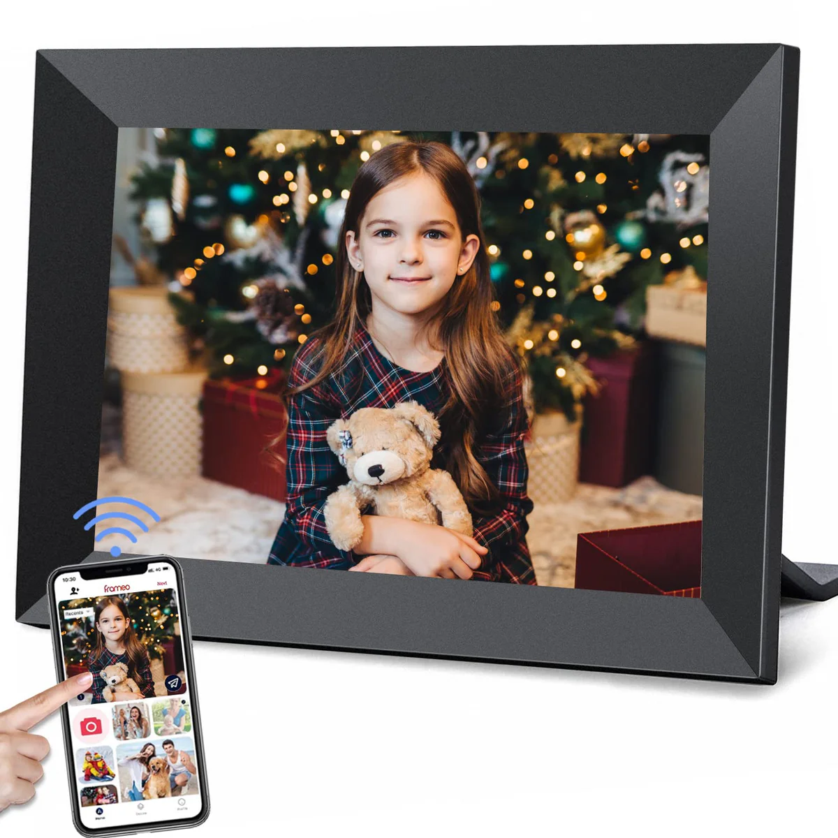 YunQiDeer 10.1-Inch Digital Picture Frame