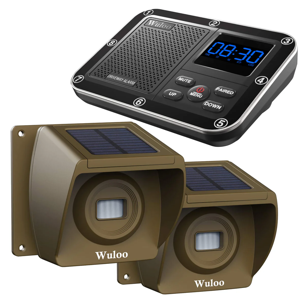 Wuloo Solar Wireless Driveway Alarm System