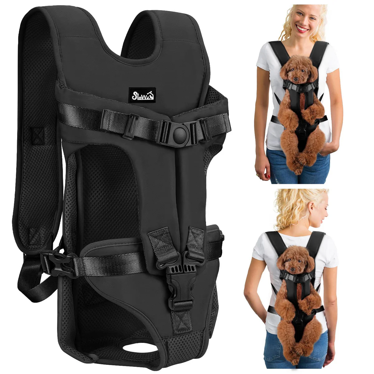 Lukovee Dog Carrier Backpack Pet Travel Harness