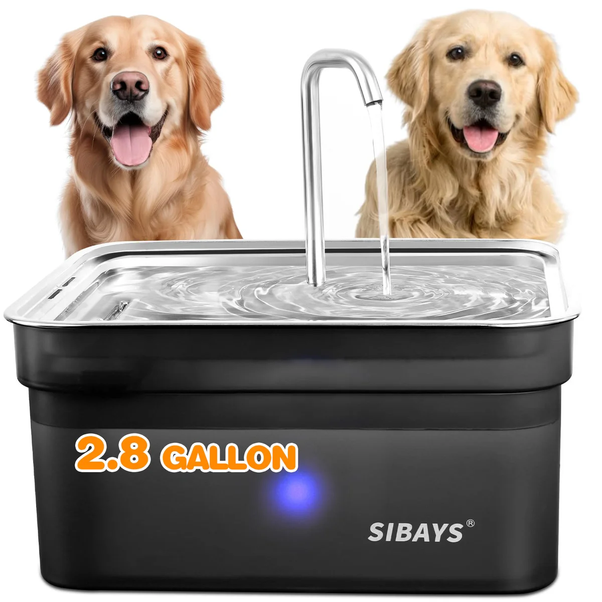 SIBAYS Pet Water Fountain 