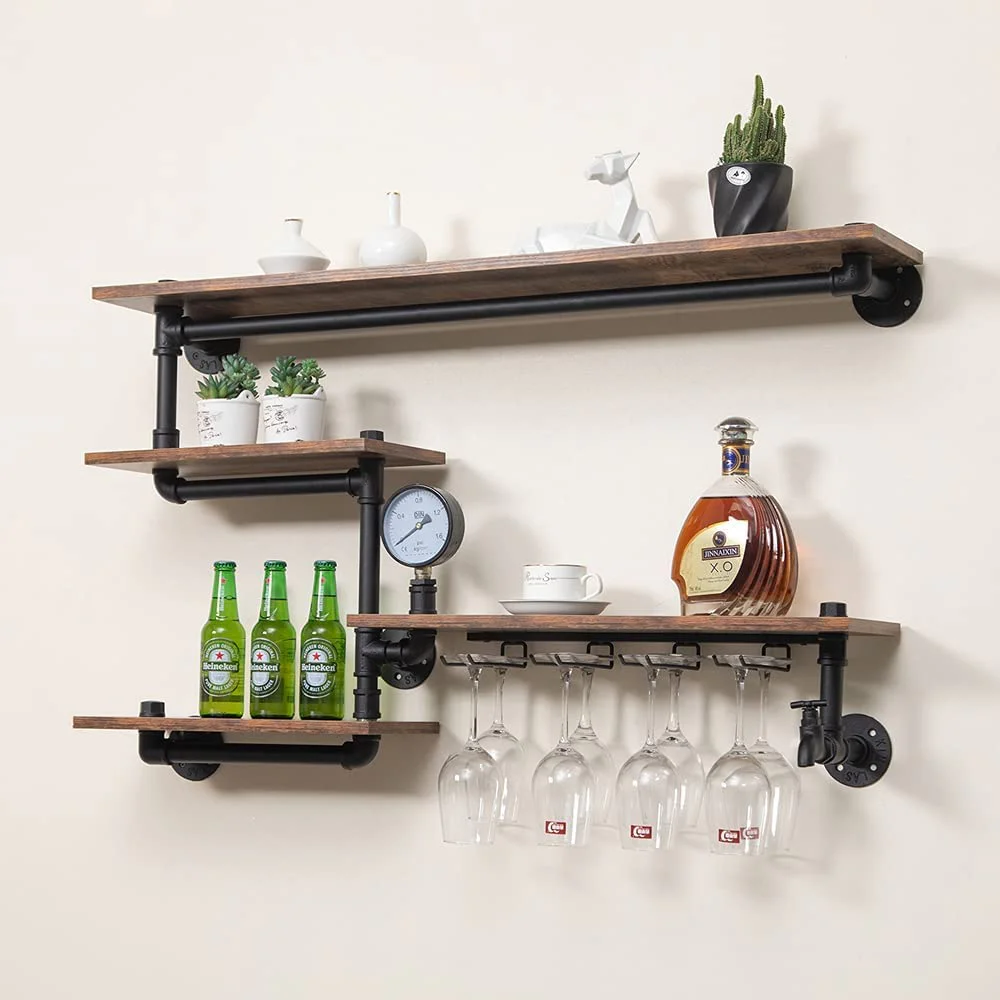 HEONITURE Industrial Pipe Shelves