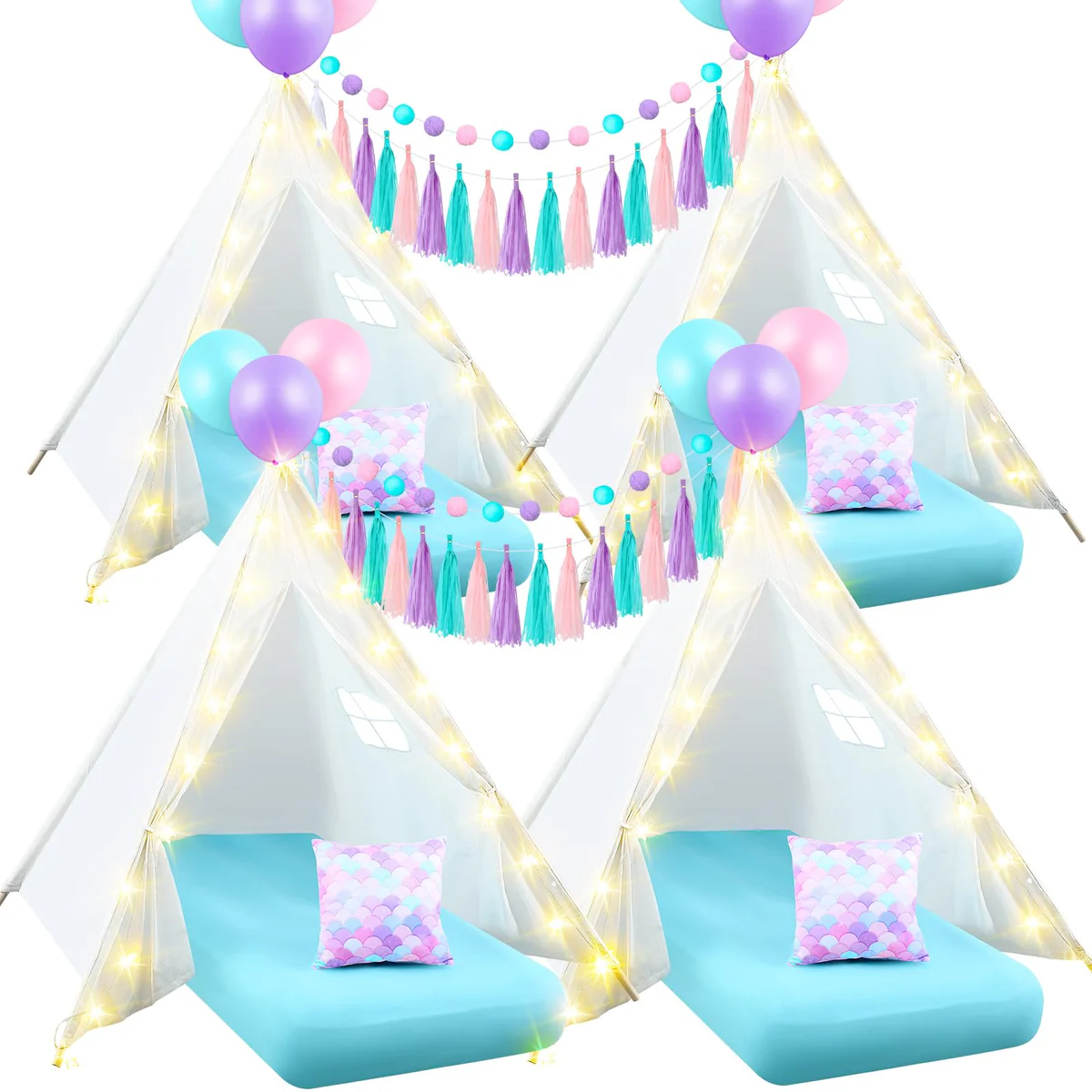 Windyun Mermaid Kids Play Tent