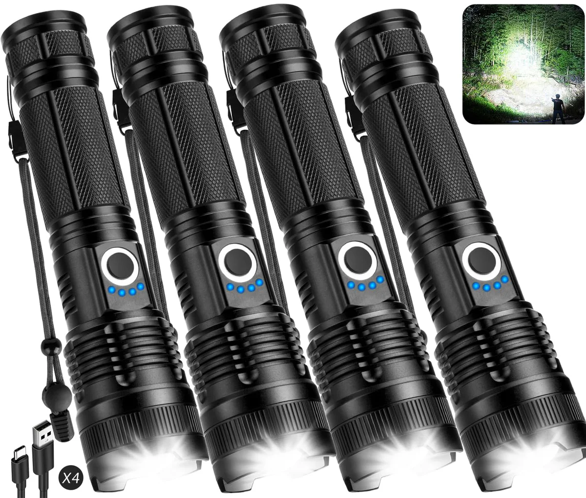  Rechargeable LED Flashlight 