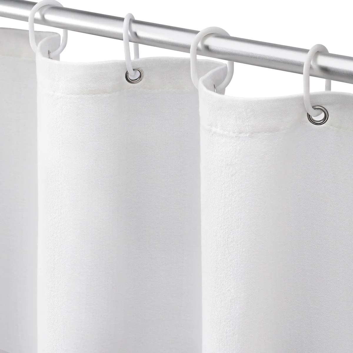 Awellife Linen Textured Shower Curtain