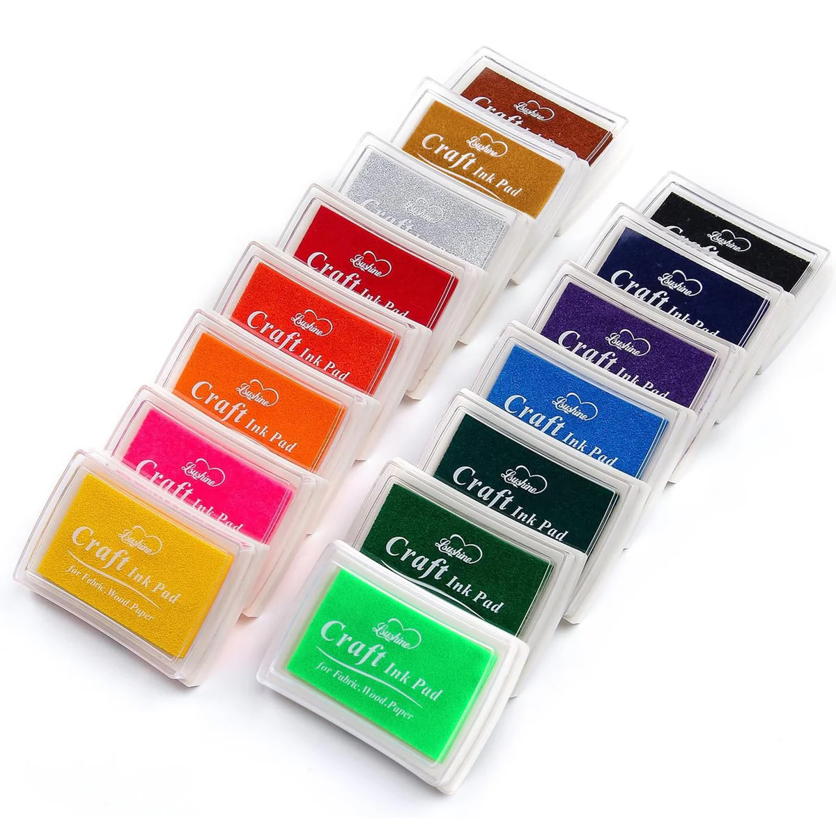 Lsushine Craft Ink Pad Stamp Set