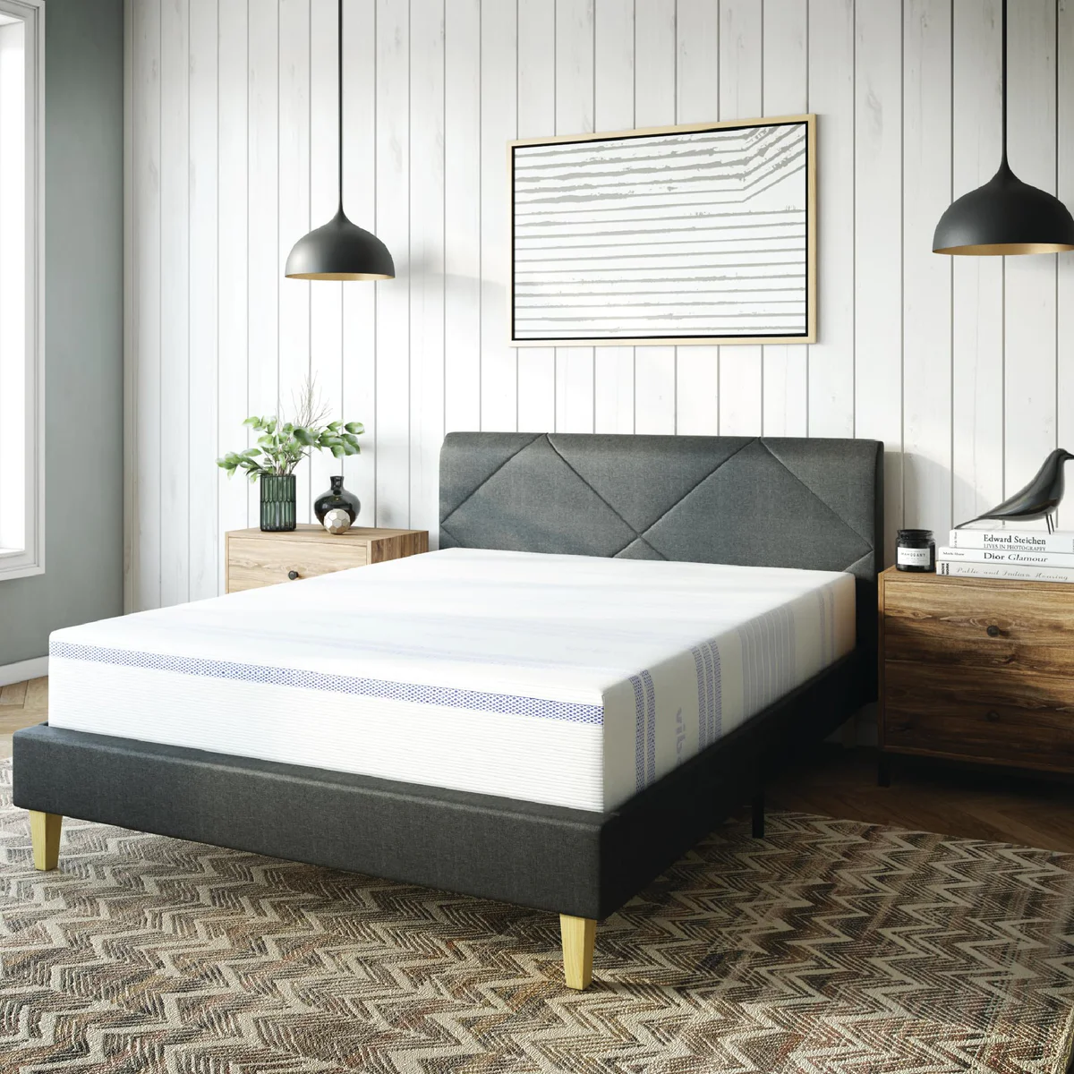 Vibe 12-Inch Gel Memory Foam Mattress | Bed in a Box, Queen
