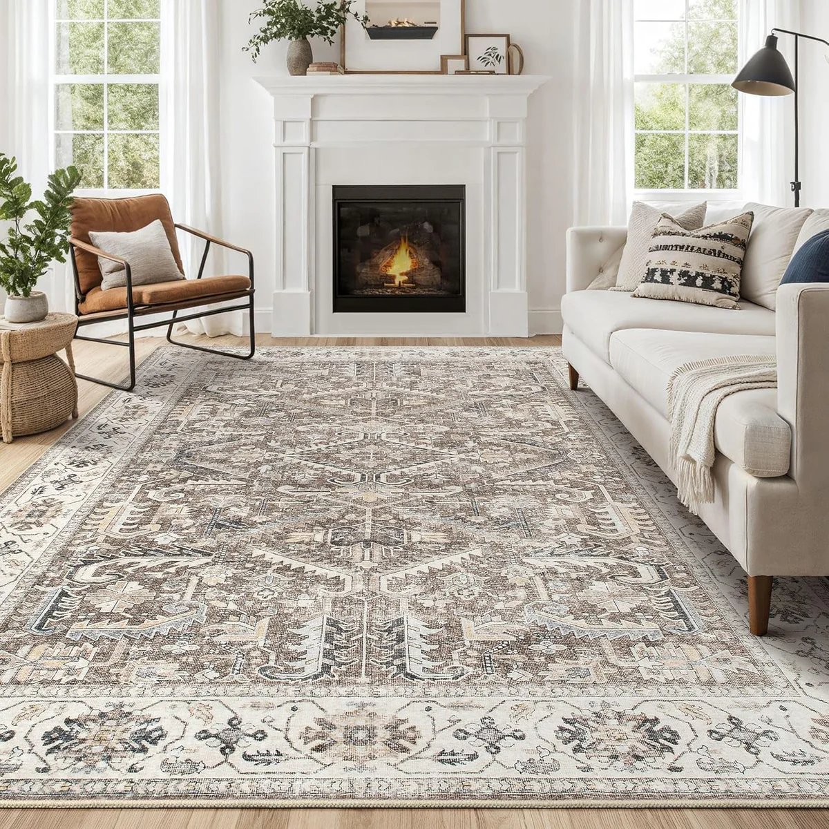 ZUNTKON Abstract Area Rug