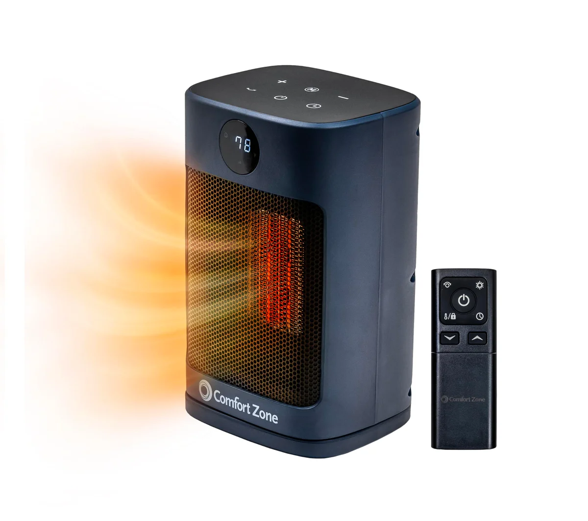 Comfort Zone Portable Electric Space Heater with Adjustable Thermostat