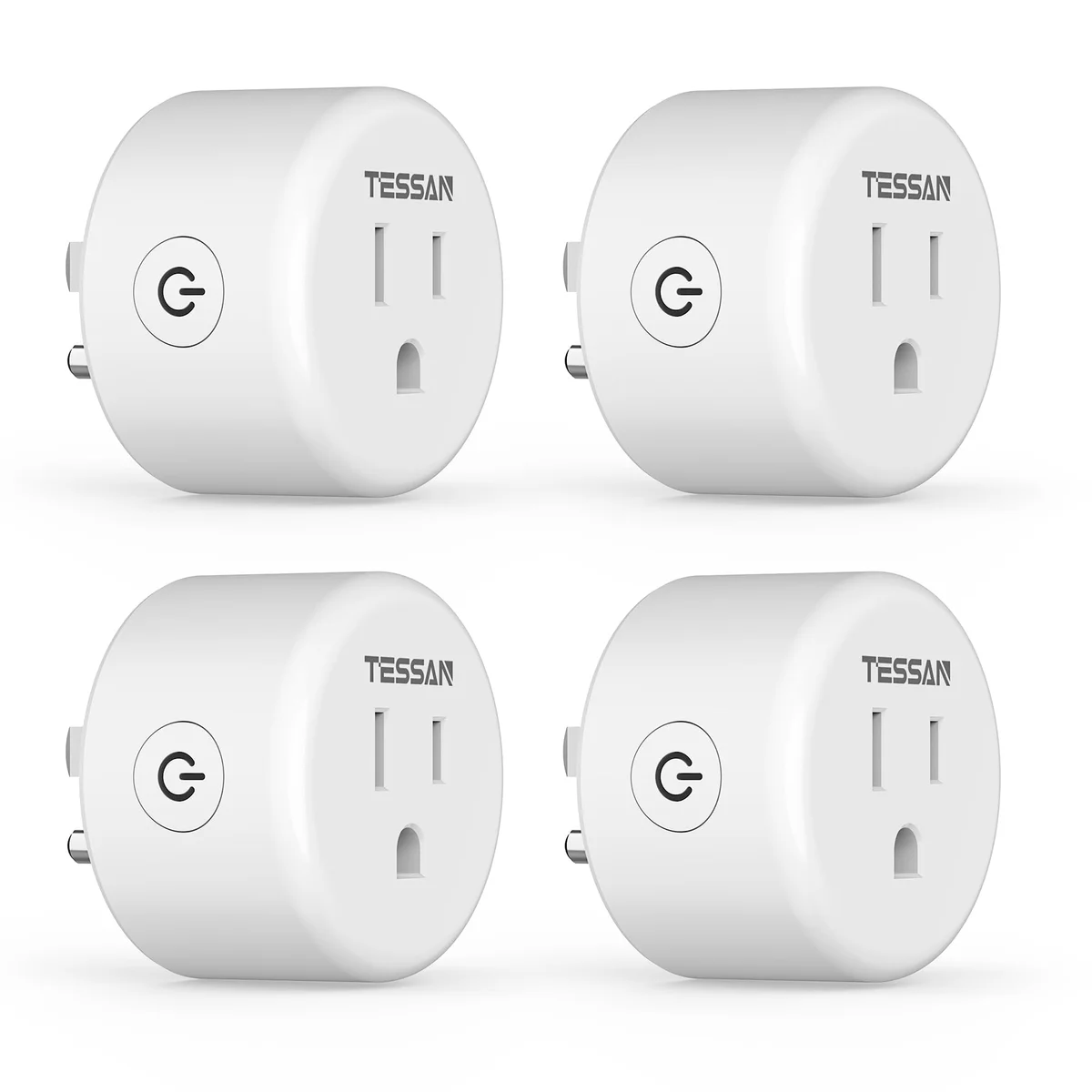 TESSAN Smart WiFi Outlet Mini Plug, 4 Pack