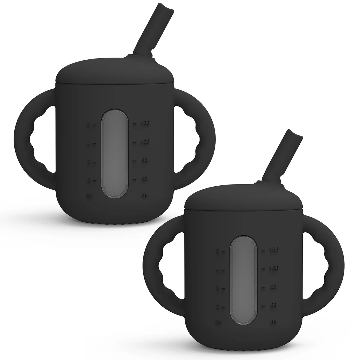 Seposeve Silicone Sippy Cup with Straw