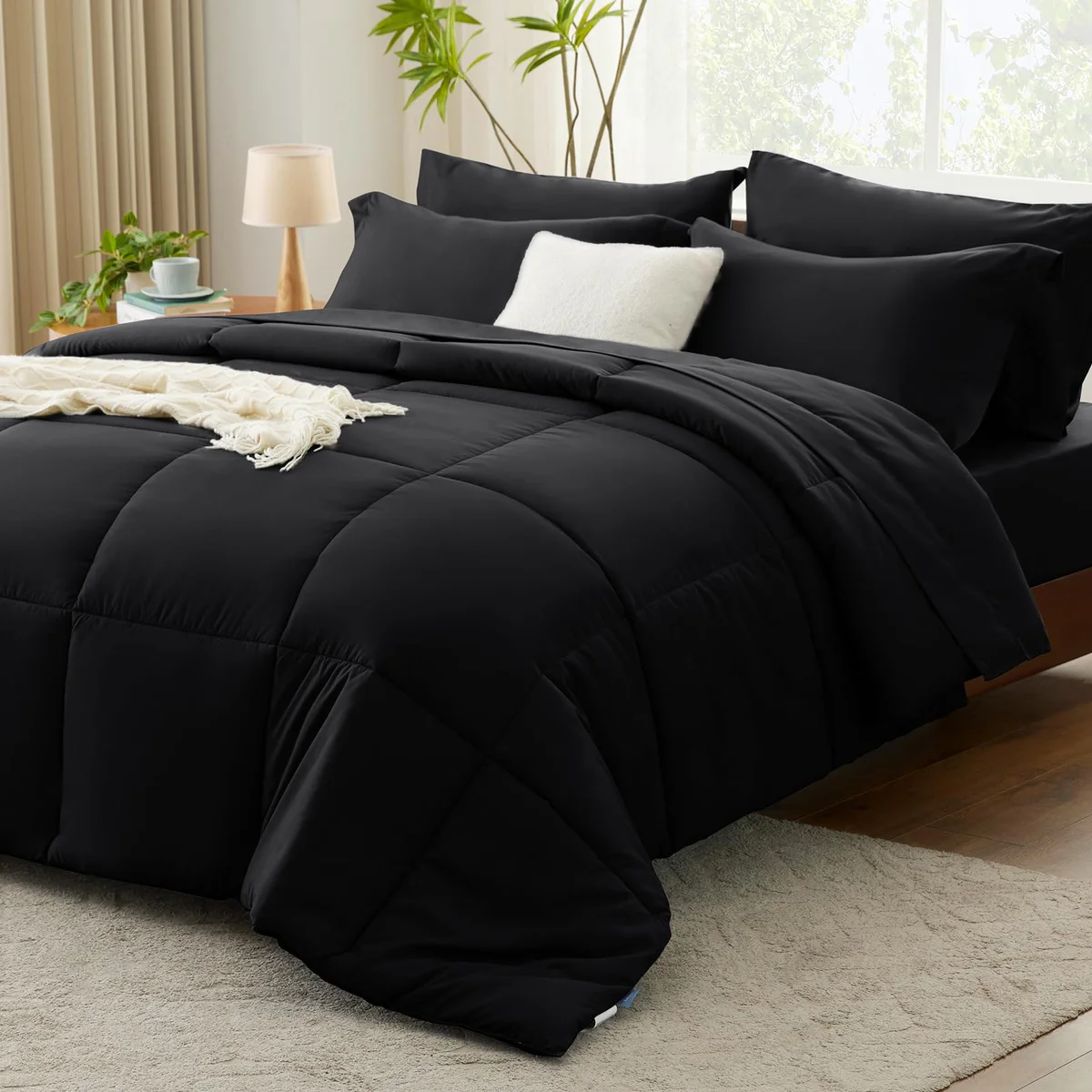 CozyLux Quilted Bedding Comforter Set