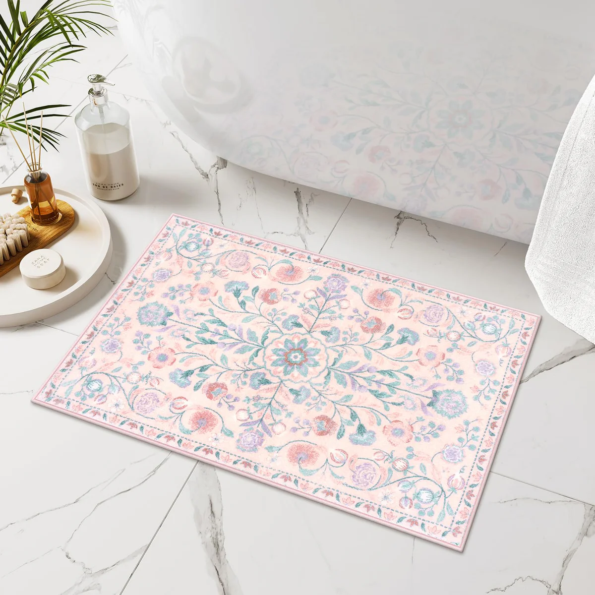 Uphome Bath Rug Non-Slip Absorbent Bathroom Mat