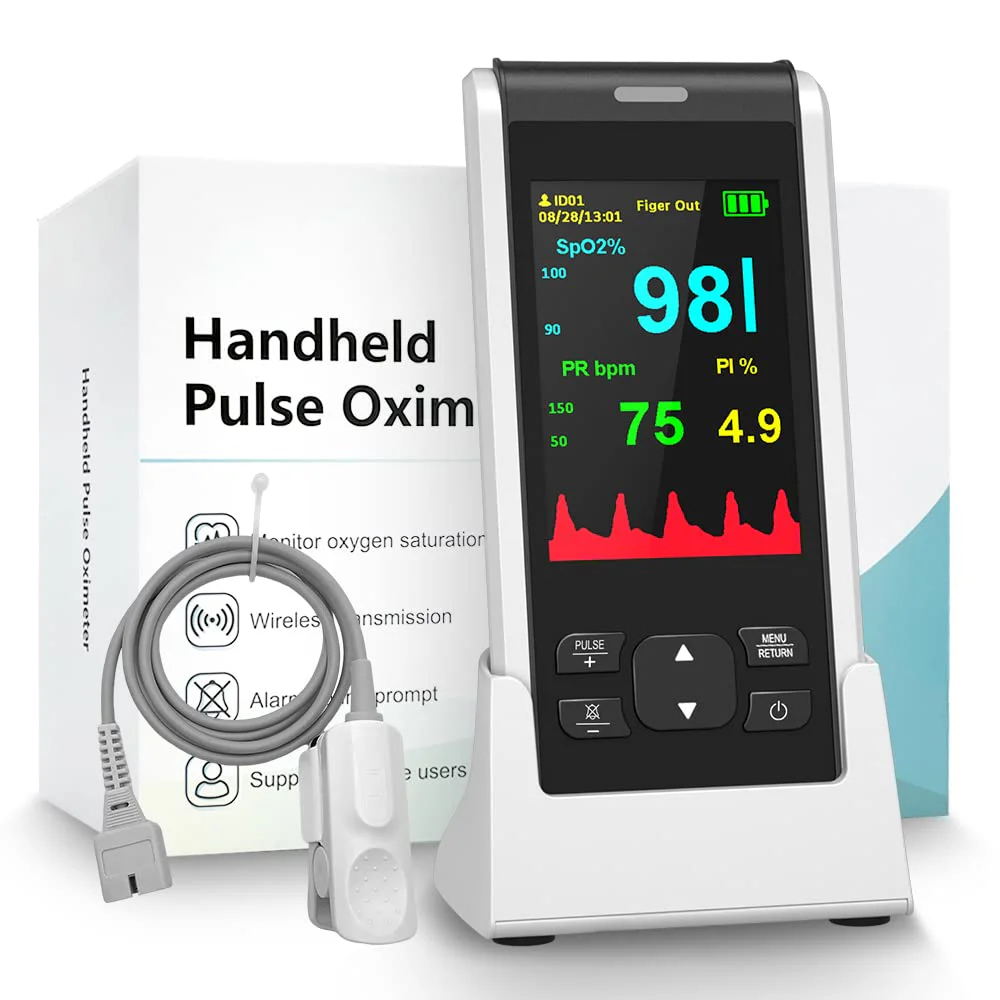 HOLFENRY Handheld Pulse Oximeter Rechargeable Monitor