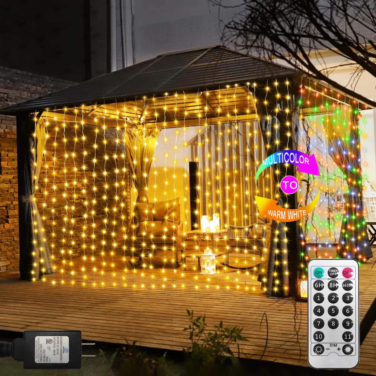 ZAIYW Window Curtain String Lights