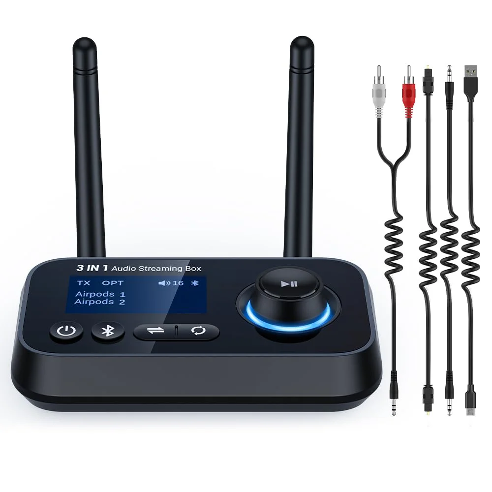 ifofo Bluetooth Transmitter Receiver Audio Adapter