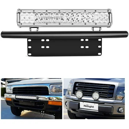 Nilight Front License Plate Mounting Bracket