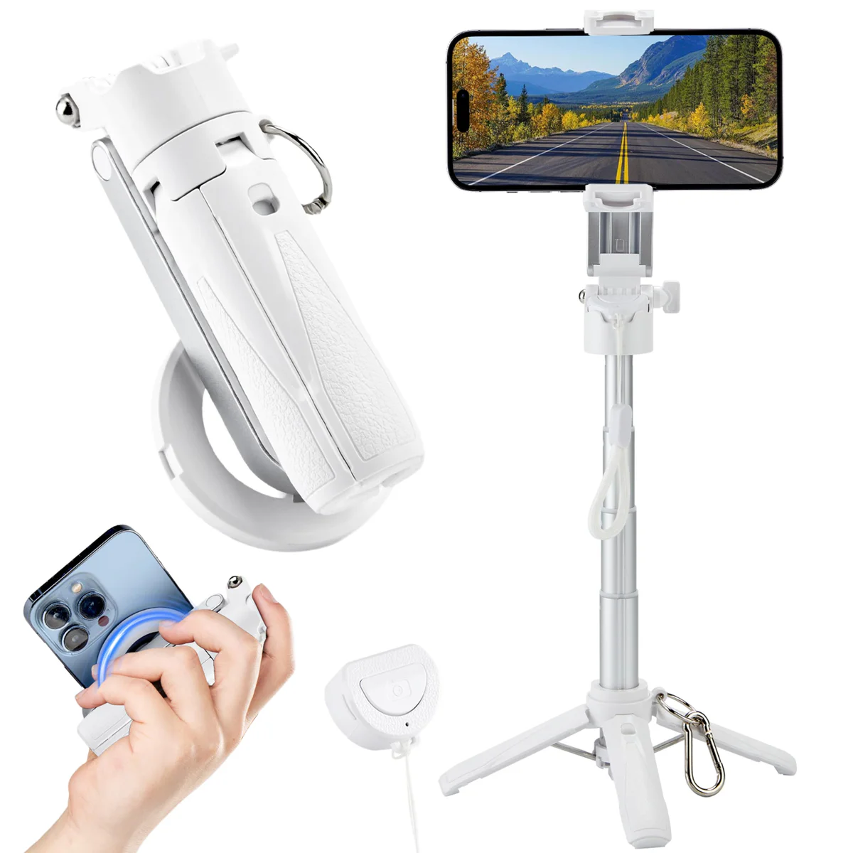 MQOUNY Magsafe Phone Tripod Stand Adjustable