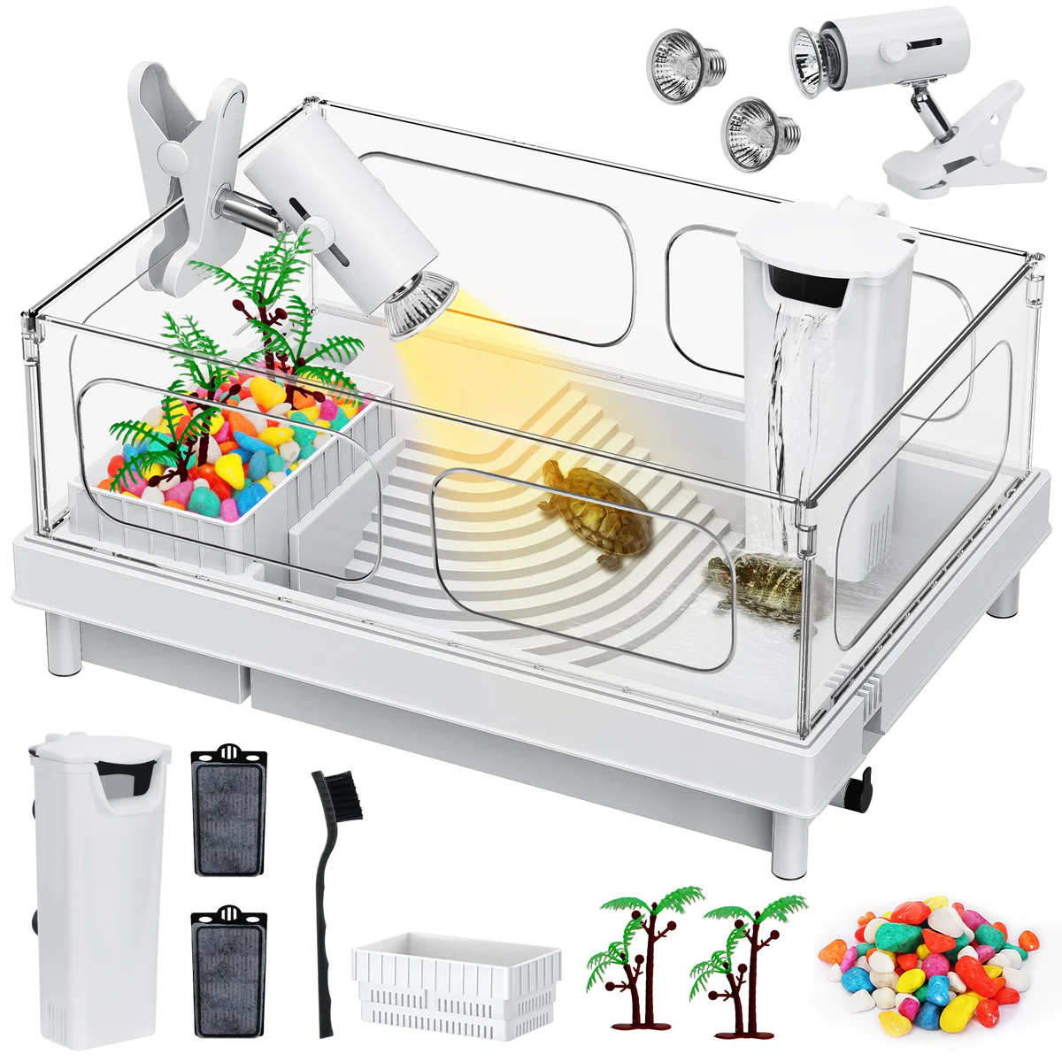 Geegoods Turtle Tank Aquarium Habitat Kit Terrarium