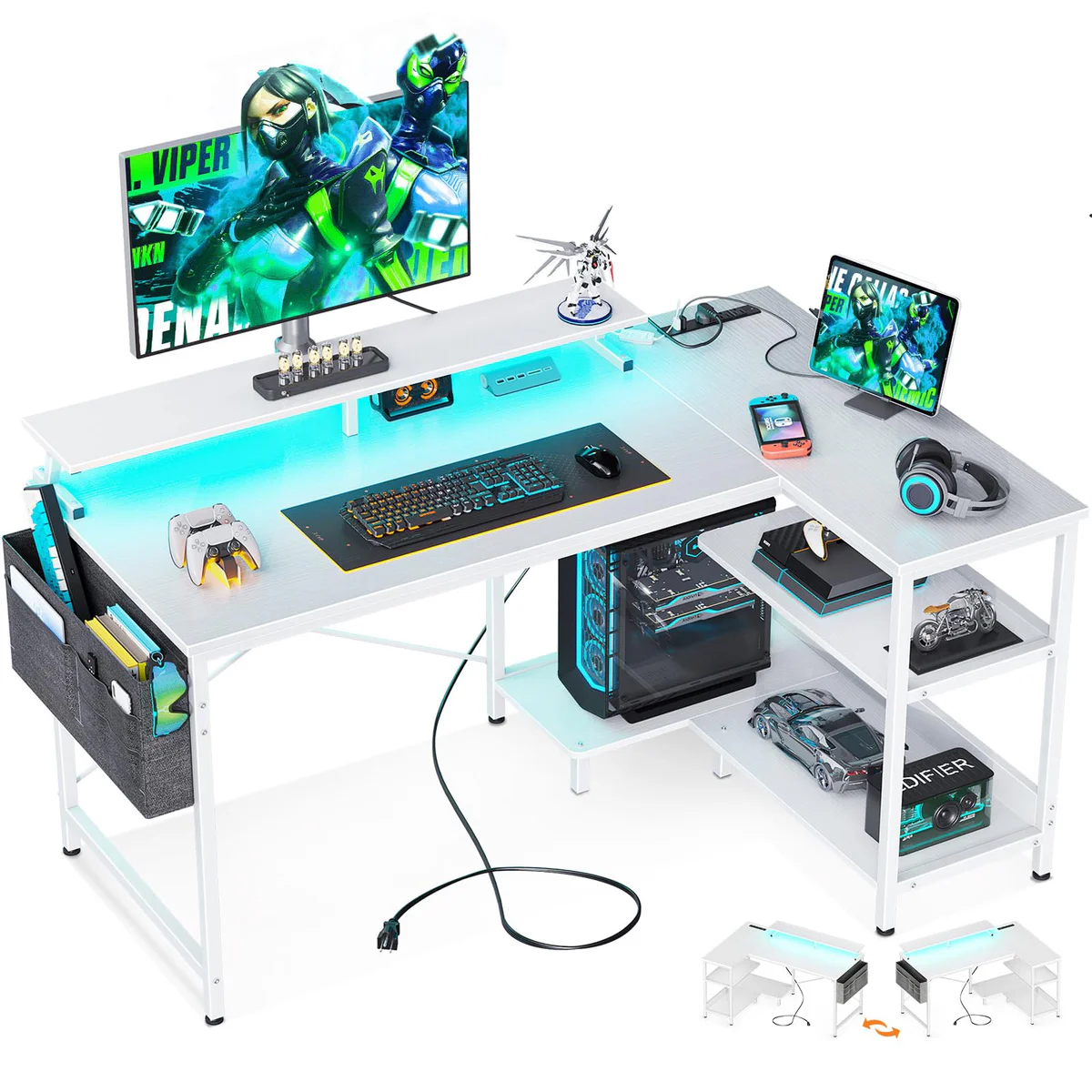 ODK Gaming Desk Ergonomic Computer Desk