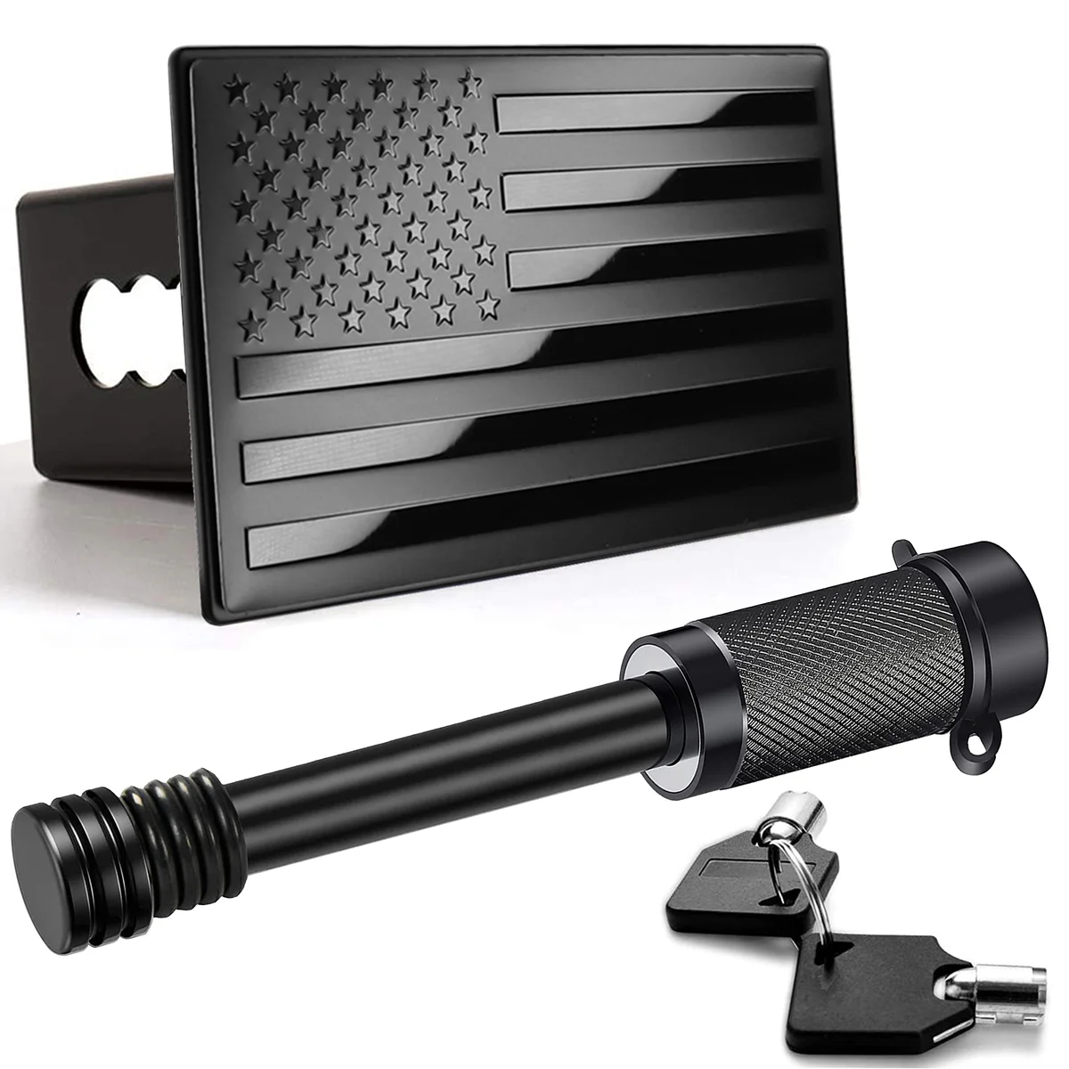 Bonrcea American Flag Trailer Hitch 