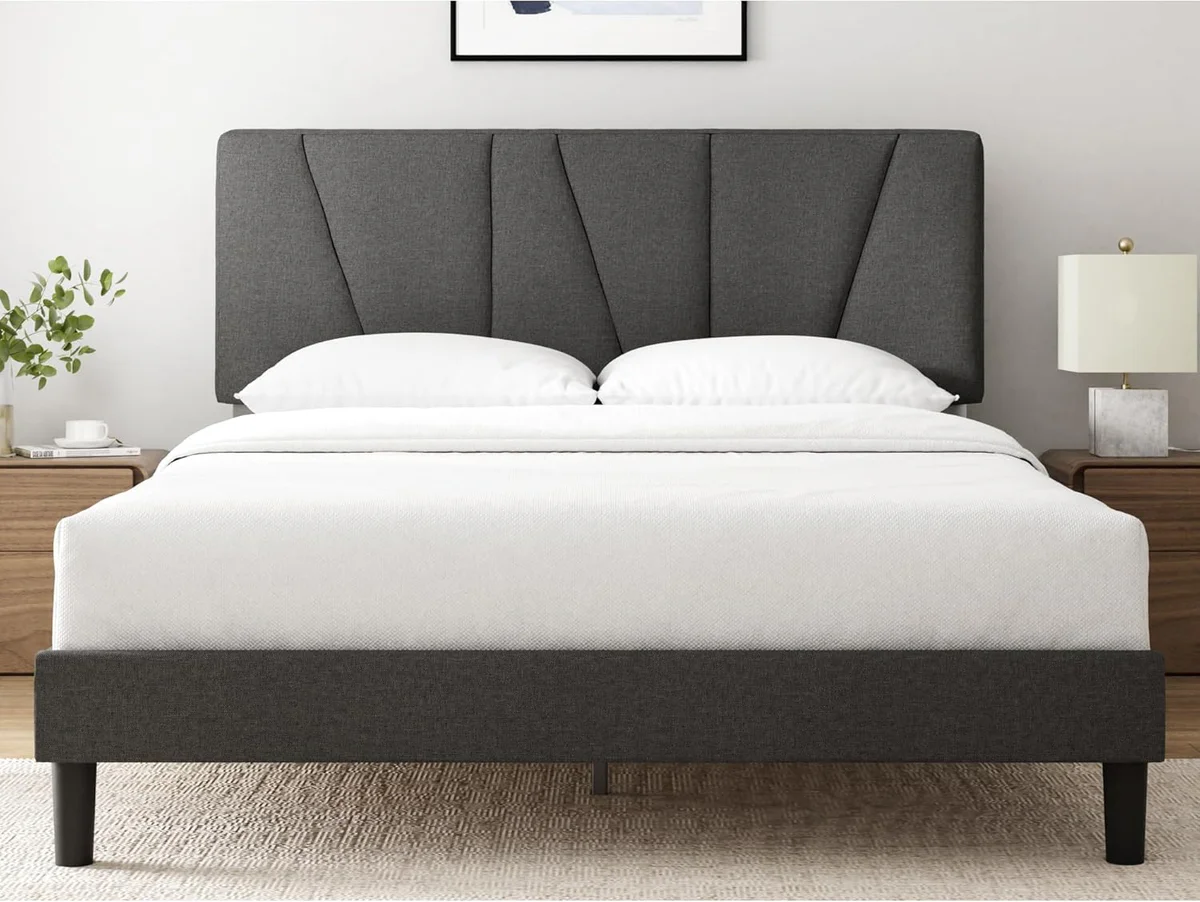 ZINUS Maya Upholstered Platform Bed Frame