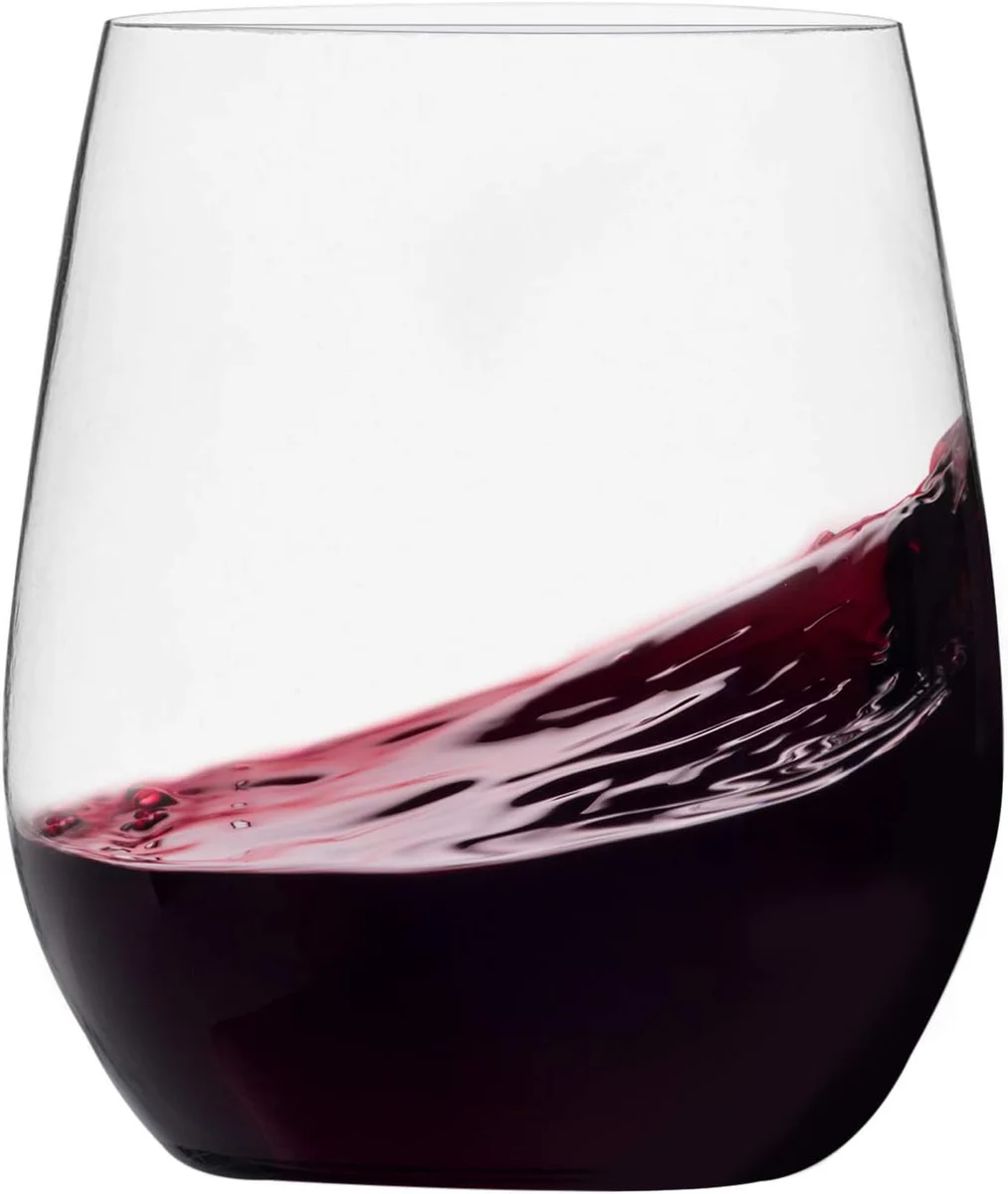 Pack Plastic Stemless Wine Glasses Disposable 